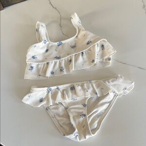 Zara Kids White Floral Bikini